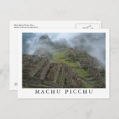 Carte postale "Misty Machu Picchu" (Devant / Derrière)