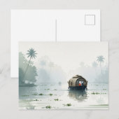 Carte Postale Misty Morning au Kerala en Inde (Devant / Derrière)
