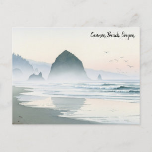 Carte Postale Misty Morning Cannon Beach Oregon