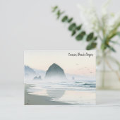 Carte Postale Misty Morning Cannon Beach Oregon (Debout devant)