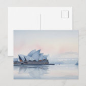 Carte Postale Misty Sydney Opera House Australie (Devant / Derrière)
