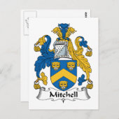 Carte Postale Mitchell Family Crest (Devant / Derrière)