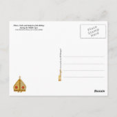Carte Postale Miters, Garb et Insignes de l'évêque (Dos)