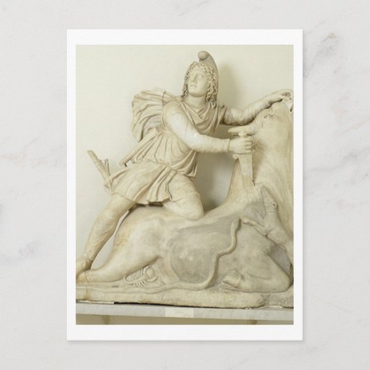Carte Postale Mithras Sacrificing the Bull, relief de marbre, ro (Devant)