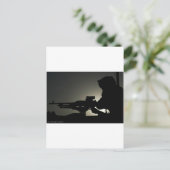 CARTE POSTALE MITRAILLEUSE (Debout devant)