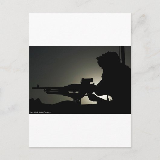 CARTE POSTALE MITRAILLEUSE (Devant)