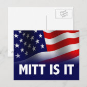 Carte Postale Mitt Is It - Romney Ryan 2012 (Devant / Derrière)