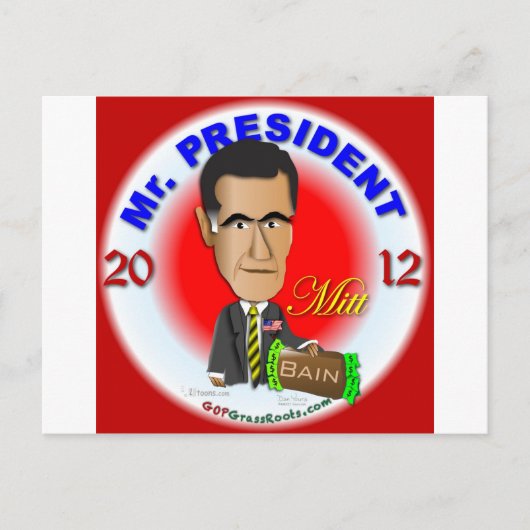 Carte Postale Mitt Romney (Devant)