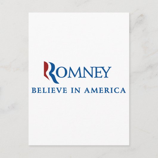 Carte Postale Mitt Romney 2012 (Devant)