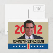 Carte Postale Mitt Romney 2012 (Devant / Derrière)