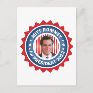 Carte Postale Mitt Romney 2012 pour le président américain