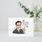 Carte Postale Mitt Romney Citations couleur (Debout devant)