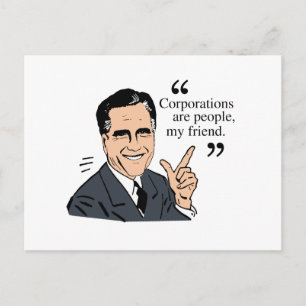Carte Postale Mitt Romney Citations couleur