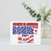 Carte Postale Mitt Romney et Paul Ryan (Debout devant)