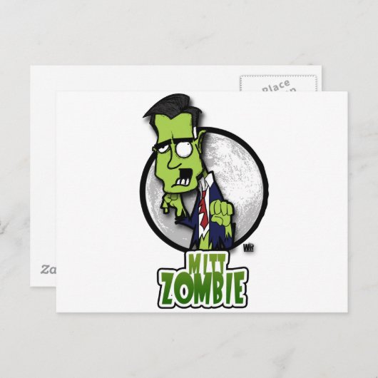 Carte Postale Mitt Zombie (Devant / Derrière)