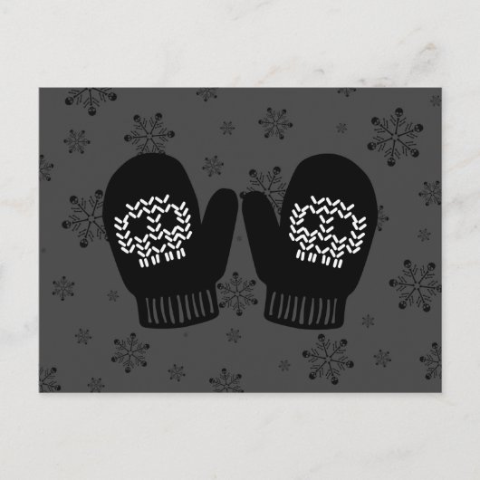 Carte Postale Mittens crâne (Devant)