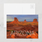 Carte Postale Mittens, Monument valley, AZ (Devant / Derrière)