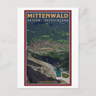 Carte Postale Mittenwald - Karwendelbahn Terminus