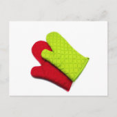 Carte Postale Mitts au four en silicone, Gant au four, Mittens a (Devant)