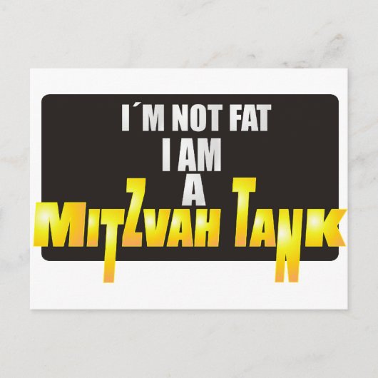 Carte Postale Mitzvah Tank (Devant)