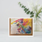 Carte postale Mixage couleur eau (Debout devant)