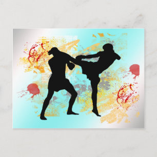 Carte Postale MIXED MARTIAL ART Head Kick
