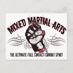 Carte Postale Mixed martial art mixte des arts martiaux