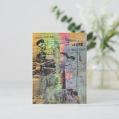 Carte Postale Mixed Media Retro Hobbies Woodworking Men (Debout devant)