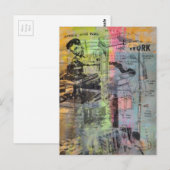 Carte Postale Mixed Media Retro Hobbies Woodworking Men (Devant / Derrière)