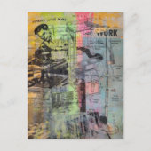 Carte Postale Mixed Media Retro Hobbies Woodworking Men (Devant)