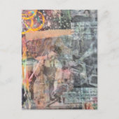 Carte Postale Mixed Media Retro Woodworking Collage (Devant)