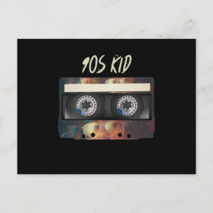 Carte Postale Mixtape Cassette Ambiance 90 90's Anniversaire