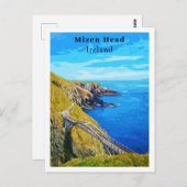 Carte Postale Mizen Head Cork Irlande Style rétro (Devant / Derrière)
