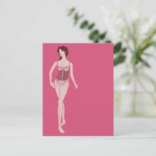 Carte Postale m'lady mannequin (Debout devant)
