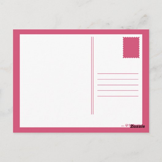 Carte Postale m'lady mannequin (Dos)