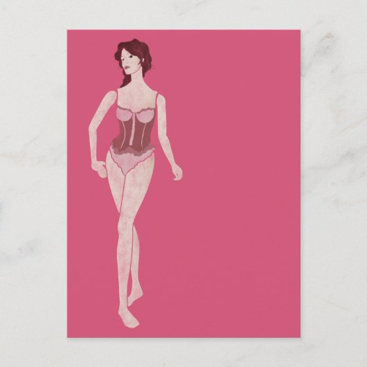 Carte Postale m'lady mannequin (Devant)