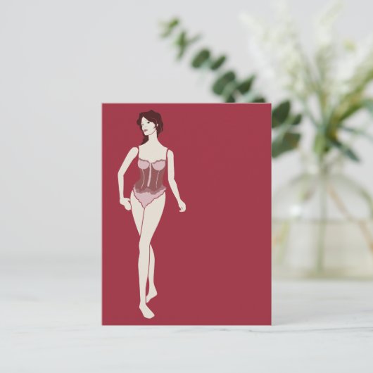 Carte Postale m'lady mannequin (Debout devant)