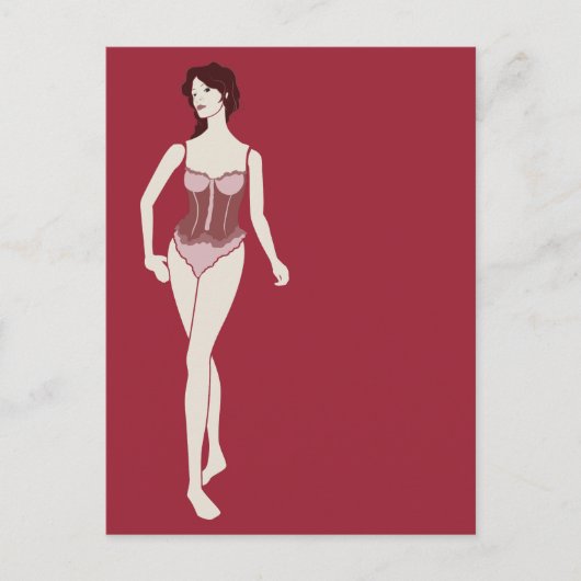 Carte Postale m'lady mannequin (Devant)