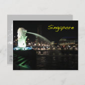 Carte Postale Mlion de Singapour (Devant / Derrière)