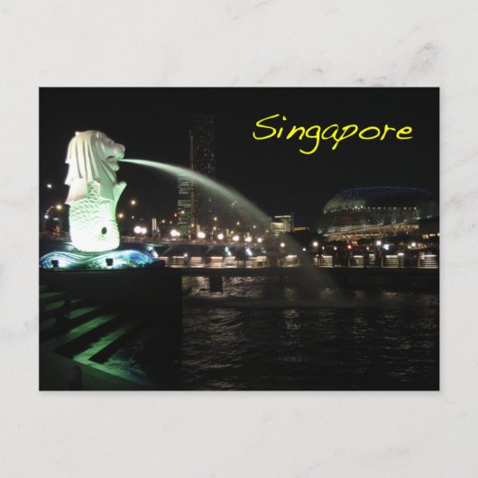 Carte Postale Mlion de Singapour (Devant)