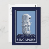Carte Postale Mlion de Singapour (Devant / Derrière)