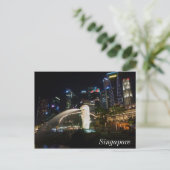 Carte Postale Mlion de Singapour sur Skyline (Debout devant)