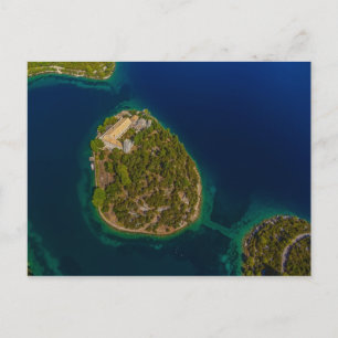 Carte Postale Mljet aérien Croatie
