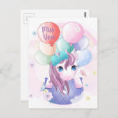 Carte Postale Mlle (Devant / Derrière)