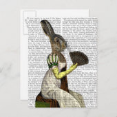Carte Postale Mlle Hare (Devant / Derrière)