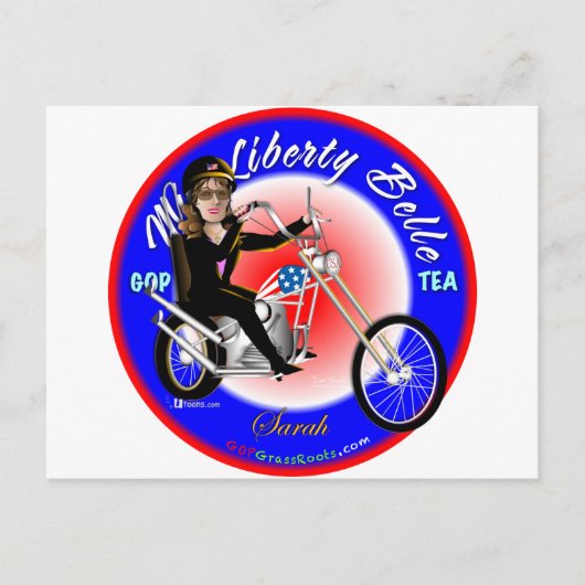 Carte Postale Mlle Liberty Belle (Devant)