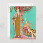 Carte Postale Mlle Marnac par George Barbier (Devant / Derrière)