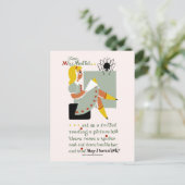 Carte Postale Mlle Muffet. 1940 lecture affiche de promotion (Debout devant)