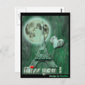 Carte Postale Mlle Paris (Devant / Derrière)