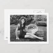 Carte Postale Mlle Philadelphie, début des années 1900 (Devant / Derrière)